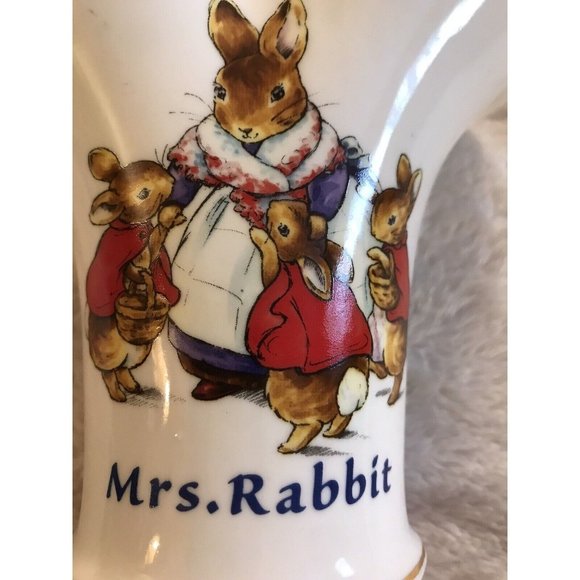 World of Beatrix Potter Peter Rabbit Vase Handled Basket, Frederick Warne, 2002 - Picture 7 of 10